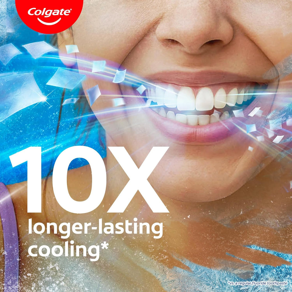 Colgate MaxFresh Toothpaste, Blue Gel Paste with Menthol for Super Fresh Breath, 600g, 150g X 4 (Peppermint Ice, Combo Pack)