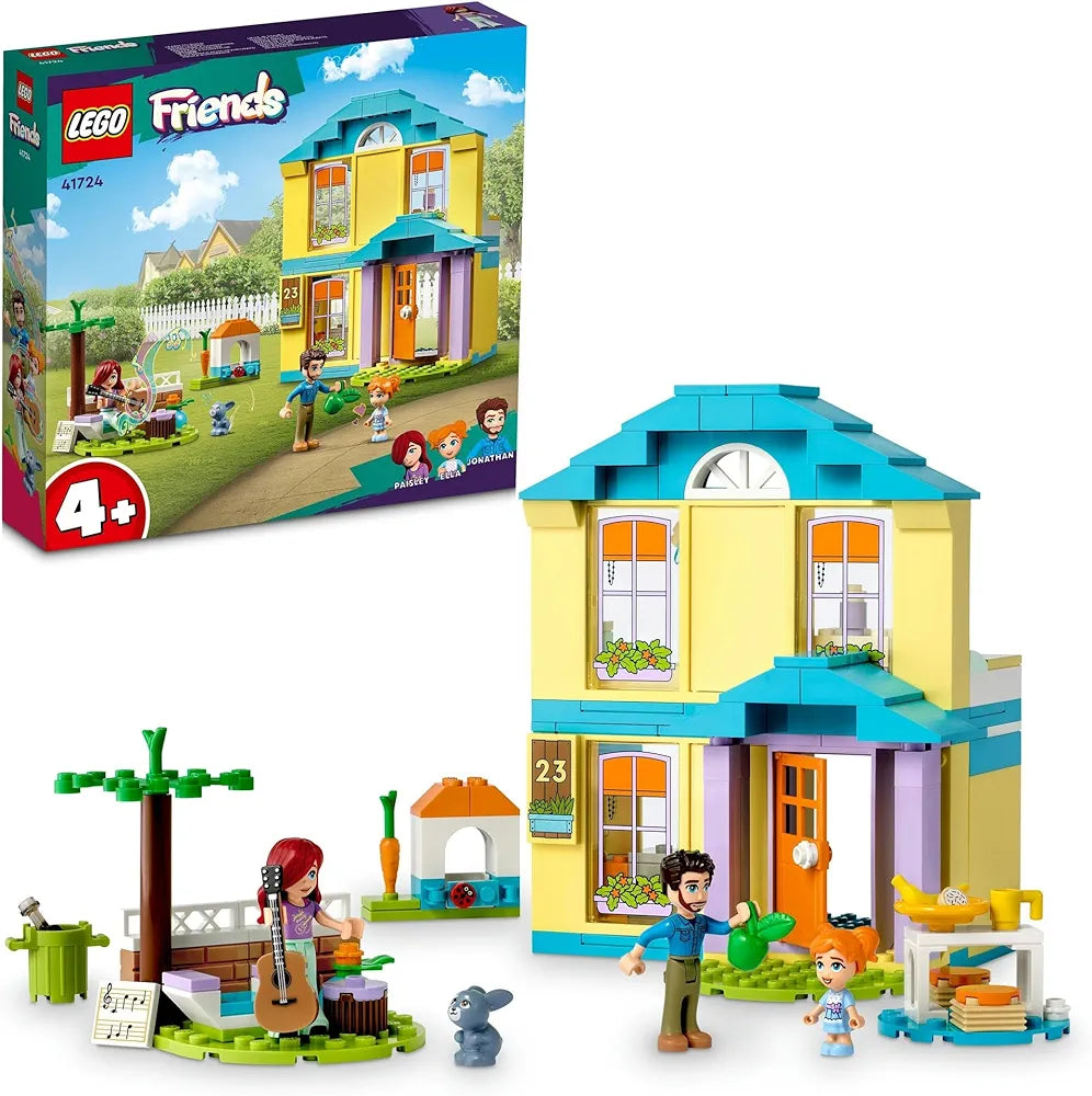 Lego Friends Paisley’s House 41724 Building Toy Set; A Gift for Kids Aged 4+; Comes with 3 Mini-Dolls