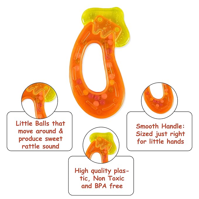 Ratna's Colourful Rattle Set for Toddlers | Perfect Rattle Sets for Little Hands | Happy Baby Rattle Set 5 Pieces