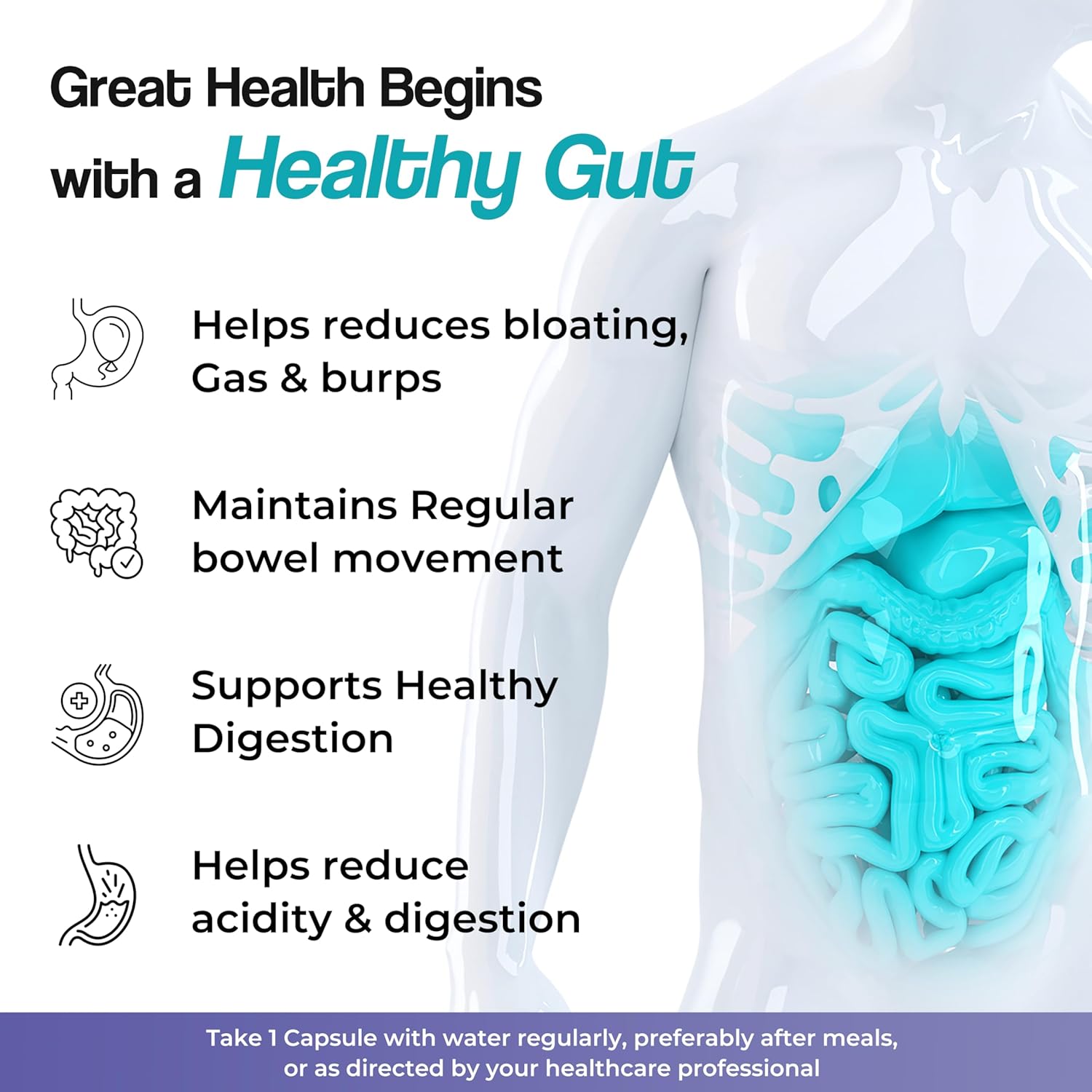 Health Veda Organics Digestive Enzyme Capsules | For Better Digestive Function, Healthy Gut, & Health Management | 60 Veg Capsules for both Men & Womenâ€¦