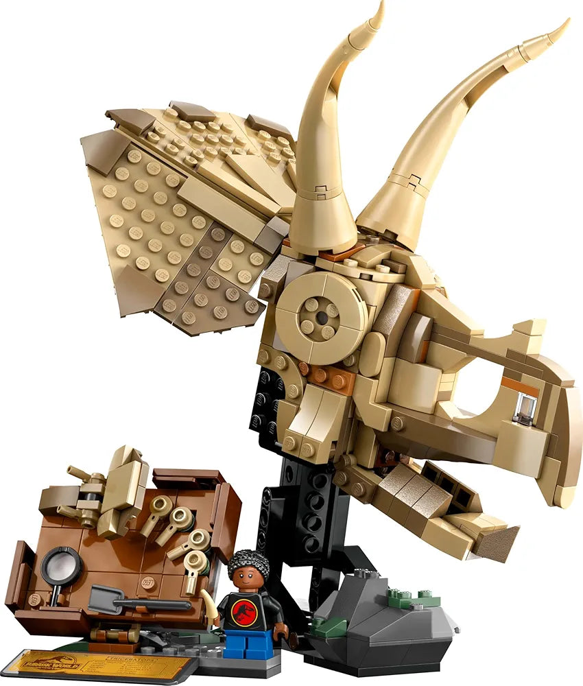 Lego Jurassic World Dinosaur Fossils: Triceratops Skull Model Set 76969 Building Blocks Toys for 9+ Gift for Boys and Girls