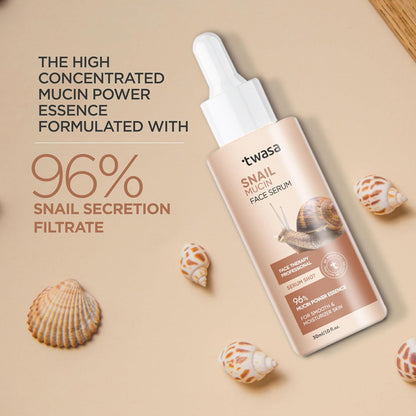 Twasa Advanced Snail 96% Mucin Power Essence Face Serum - 30 ml