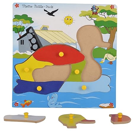 Skillofun Theme Puzzle Standard Duck Knobs Multi Color