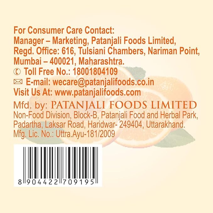 Patanjali Orange Aloevera Face Wash - 100 gms