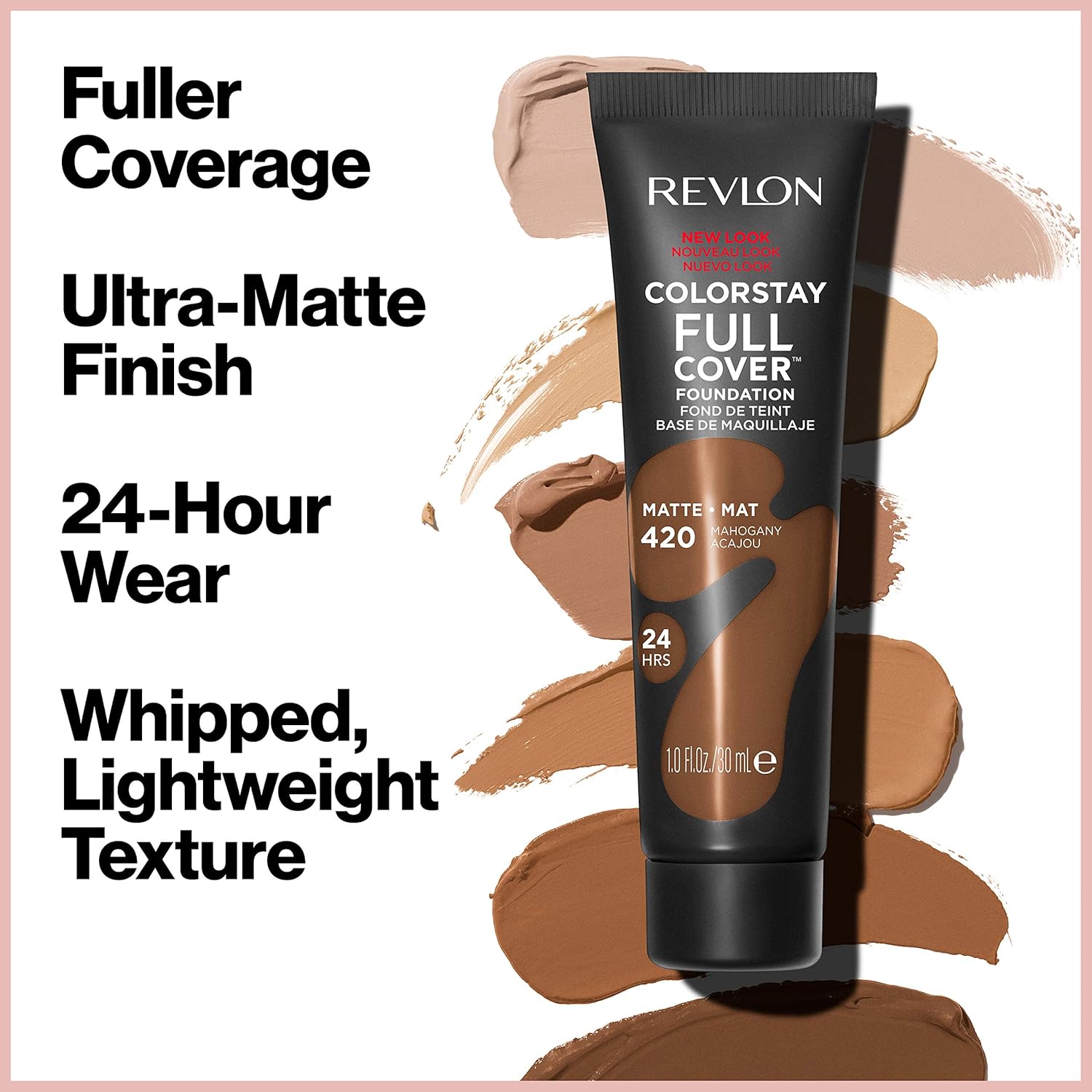Revlon Liquid Foundation, ColorStay Face Makeup for Normal and Dry Skin, Longwear Full Coverage with Matte Finish, Oil Free, Nude, 30 ml