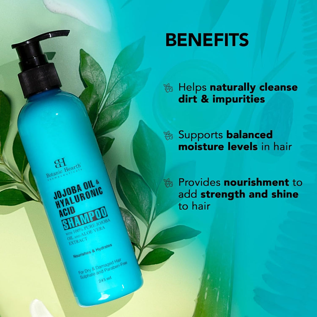 Botanic Hearth Jojoba & Hyaluronic Acid Shampoo - 245 ml