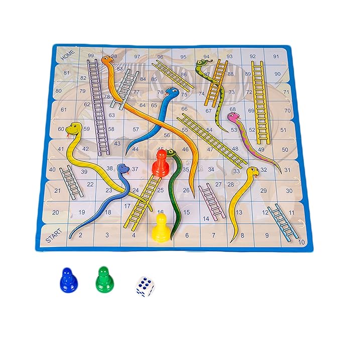 Ratna's Traditional Board Games for All Ages A Perfect Companion for Hours of Fun & Entertainment | Snakes & Ladders With Ludo