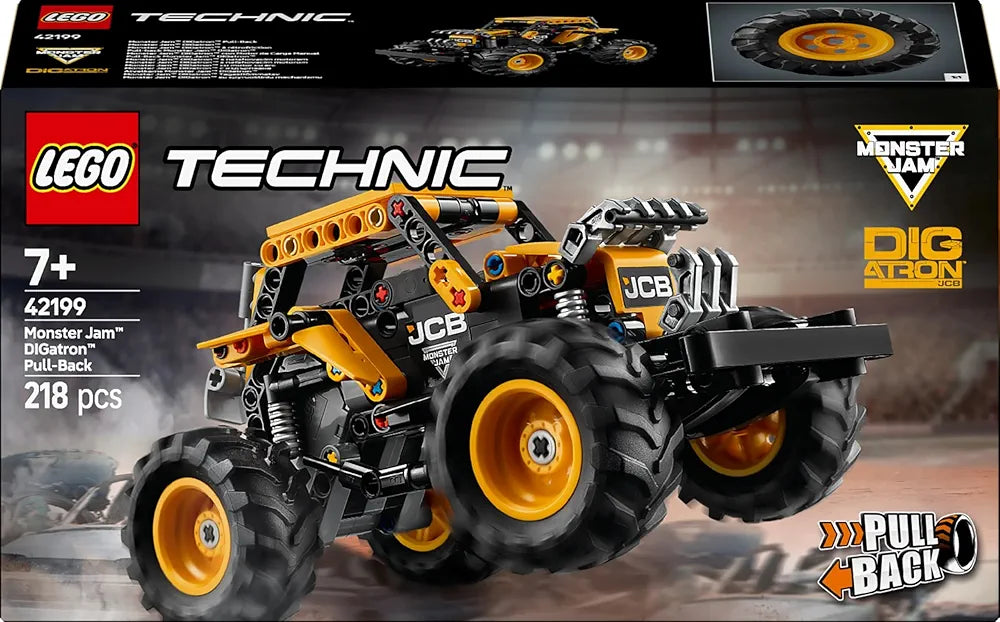 Lego Technic Monster Jam DIGatron Pull-Back Truck Toy 42199 Building Blocks Toys for 7+ Gift for Boys and Girls