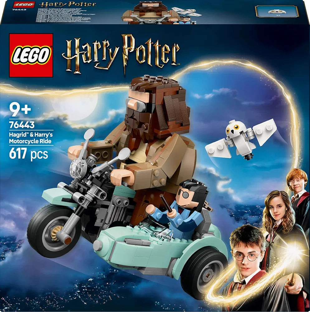 Lego Harry Potter Hagrid & Harry’s Motorcycle Ride, Magical Toy 76443 Building Blocks Toys for 9+ Gift for Boys and Girls