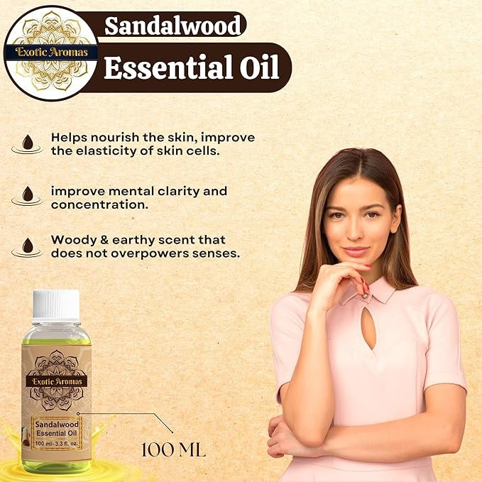 Exotic Aromas Essential Oil Sandalwood - 100 ml