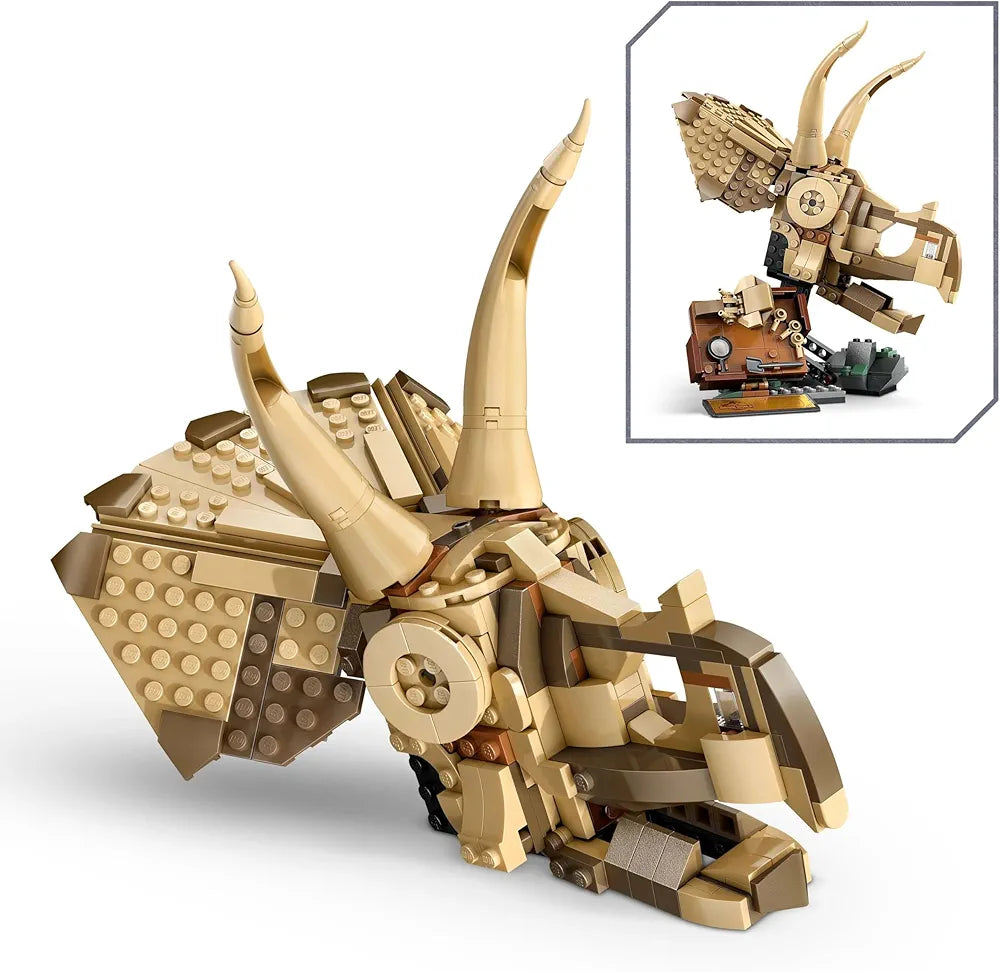 Lego Jurassic World Dinosaur Fossils: Triceratops Skull Model Set 76969 Building Blocks Toys for 9+ Gift for Boys and Girls