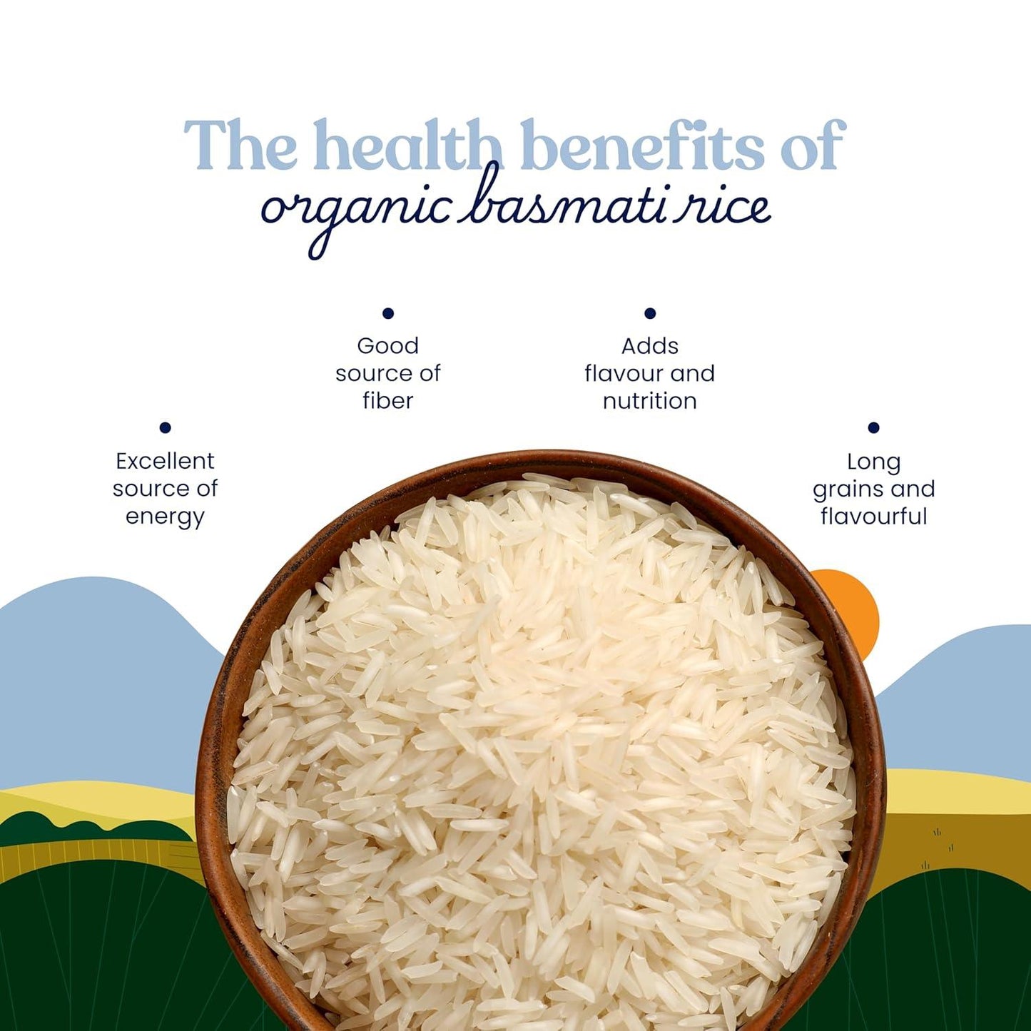 Bharat Vedica Organic Basmati Rice - Organic Basmati Chawal