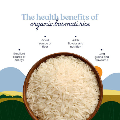 Bharat Vedica Organic Basmati Rice - Organic Basmati Chawal