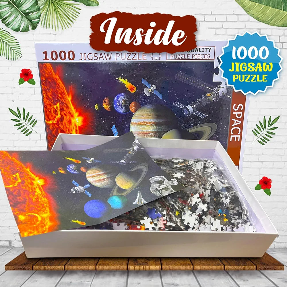 Hello Friend Space Adventure Jigsaw Puzzle 1000 Piece Puzzle Galaxy & Astronomy Brain Game
