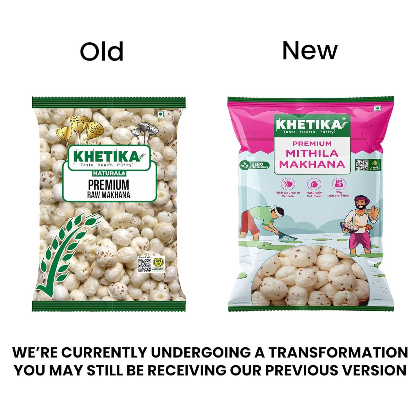 Khetika Premium Raw Phool Makhana