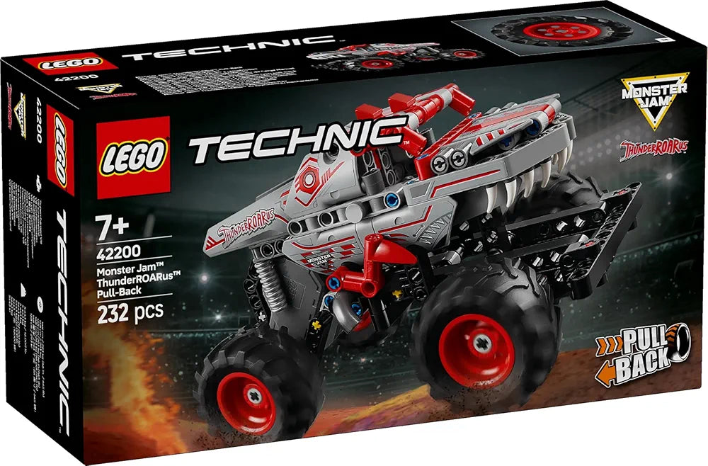 Lego Technic Monster Jam ThunderROARus Pull-Back Truck Toy 42200 Building Blocks Toys for 7+ Gift for Boys and Girls