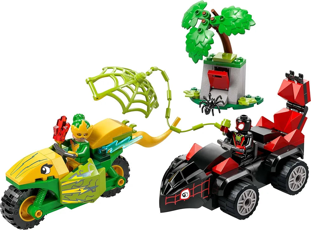 Lego Marvel Spidey and His Amazing Friends Spin and Electro Dinosaur Vehicle Chase 11198 Building Blocks Toys for 4+ Gift for Boys and Girls
