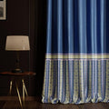 Stoa Paris Curtain for Home, Single pc Patterned Curtain for Door Colour Blue Monarch