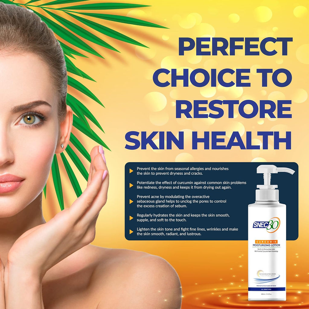 Snec30 Curcumin Non Sticky Moisturizing Lotion - 100 Gms