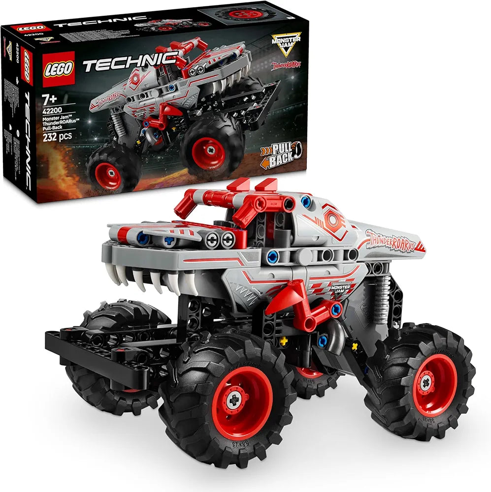 Lego Technic Monster Jam ThunderROARus Pull-Back Truck Toy 42200 Building Blocks Toys for 7+ Gift for Boys and Girls