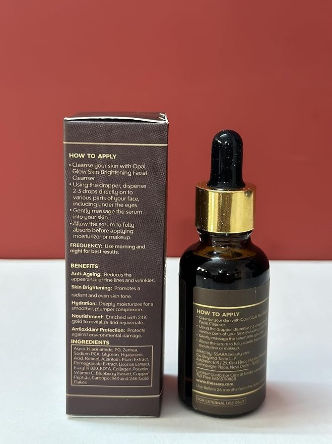 Ssara 24K Aurum Anti Agening Skin Brightening Serum - 30 ml