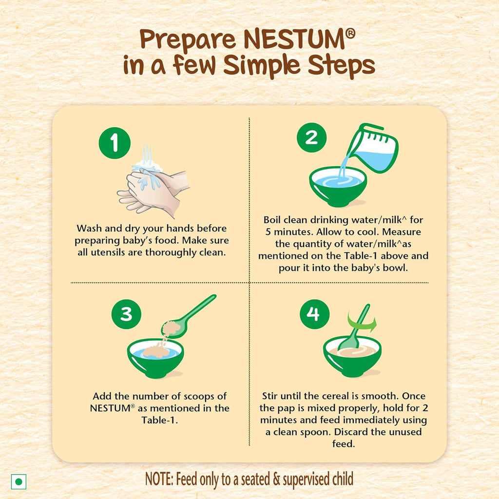 Nestum Baby Cereal â€“ From 6 to 24 Months, Rice, 300g/325g, Bag-in-Box Pack (weight may vary)