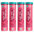 HealthKart HK VITALS Apple Cider Vinegar 750mg (Watermelon, 15 Effervescent Tablets) Pack of 4| For Weight Management & Gut Health, Supports Digestion