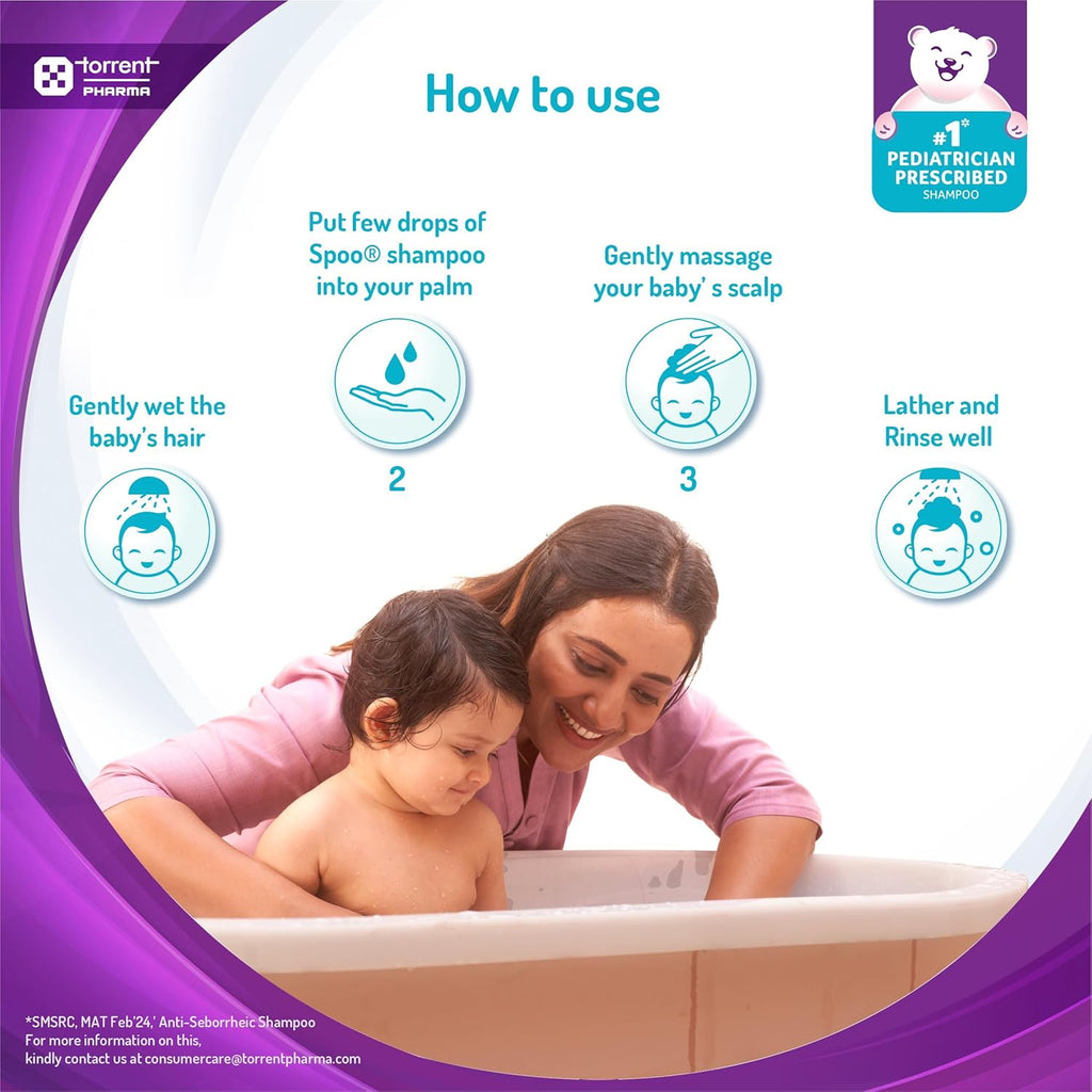 Torrent Pharma Tedibar Spoo gentle baby shampoo - 250ml