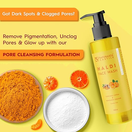 Naturaleza Castile Turmeric Haldi Face Wash - 100 ml