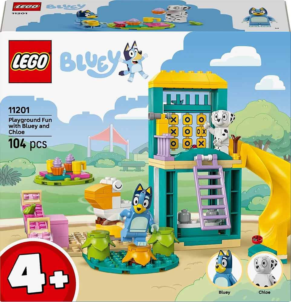 Lego Bluey Playground Fun with Bluey and Chloe Preschool Toy 11201 Building Kit for 4+ Age Boys and Girls