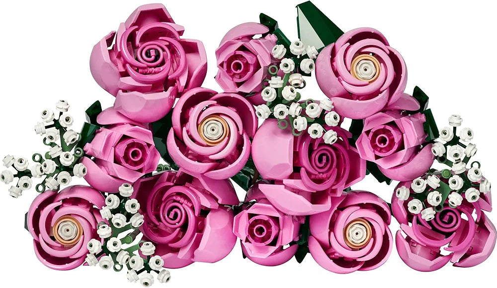 Lego Botanicals Bouquet of Pink Roses Decorative Flowers 10374 Building Blocks Set for Adults -Age 18+