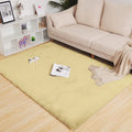 Luxe Home International Ruffle Floor Rug Gold