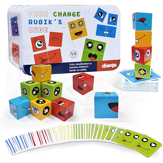 Kidology Rubik Cube Face Emoji Change Game for Kids