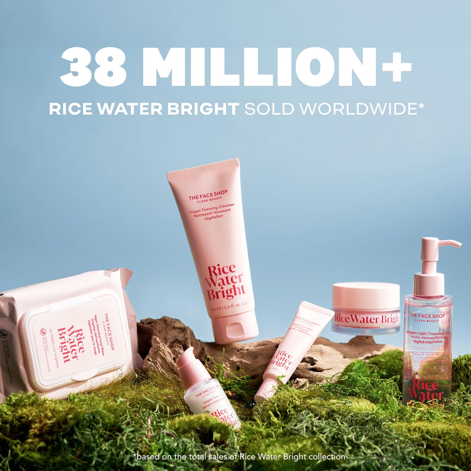 The Face Shop Rice Water Bright Vegan Cream with Ceramide, Niacinamide & Hyaluronic Acid | Brightens Skin, Fades Blemishes & Acne Marks | Korean Skin Care | 50ml