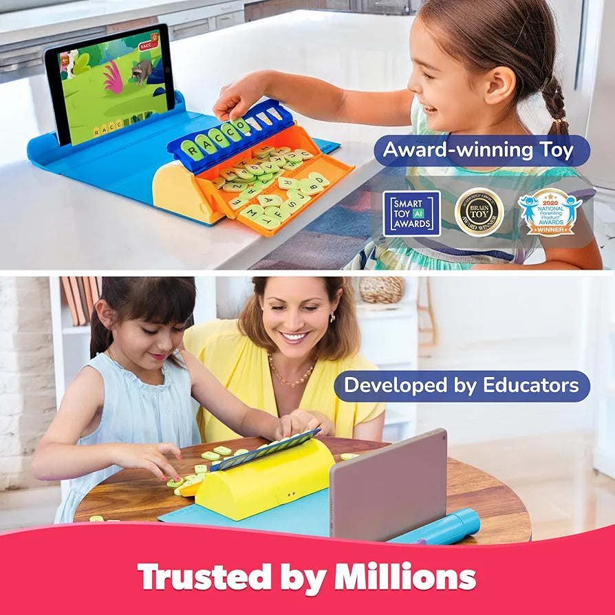 PlayShifu Phonics & Reading Game for Kids Plugo Word Wiz Plugo Letters Tech-Powered Spelling Grammar & Vocabulary Kit Educational Toy & Gift for Boys & Girls Ages 4–10 Fun Learning Game