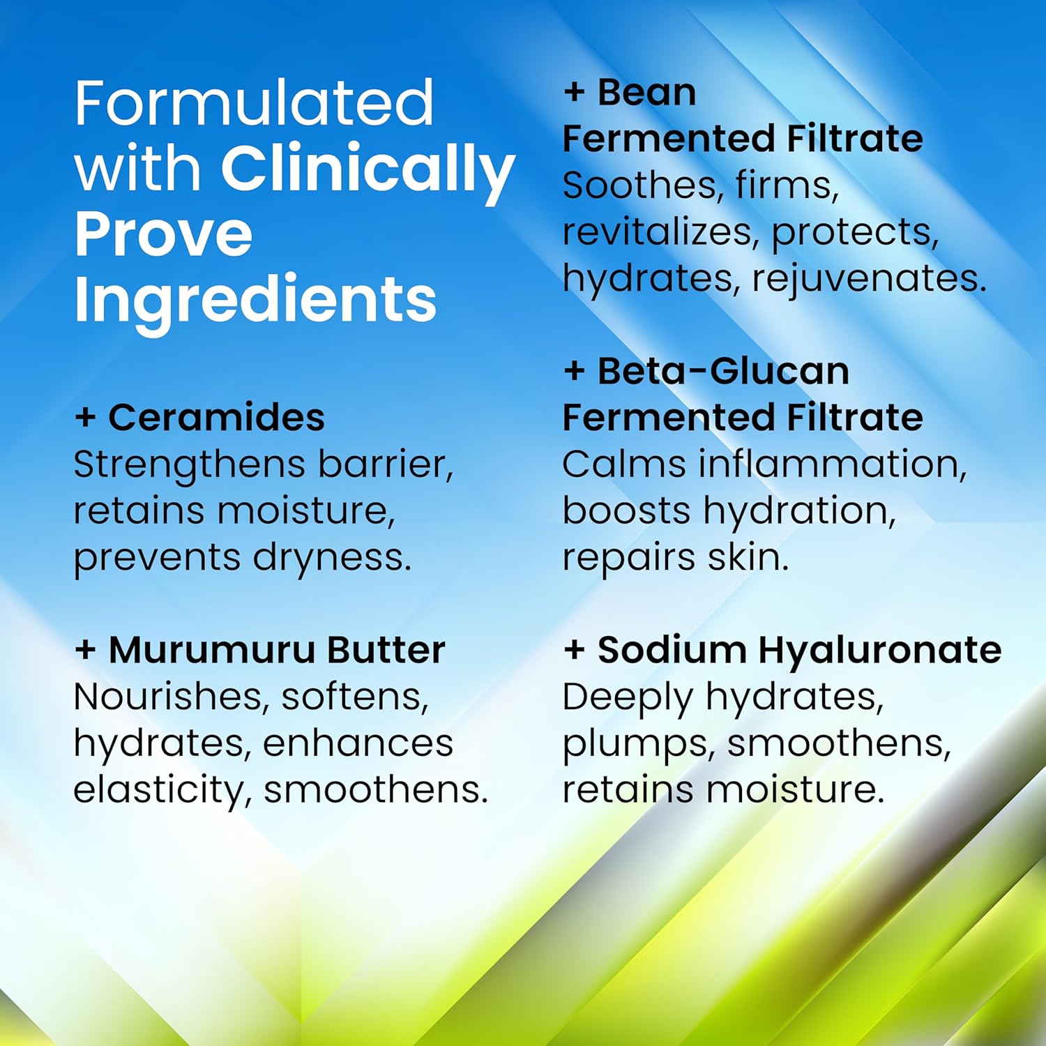 Get Nectar Happiness Barrier Repair Ceramides Moisturizer with Bean-Beta-Glucan Fermented Filtrate & Murumuru for Intense Moisturizing and Skin Strengthening 50ML
