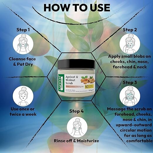 Luvyh Apricot & Walnut Scrub Hydrating & Facial Scrub - 100 gms