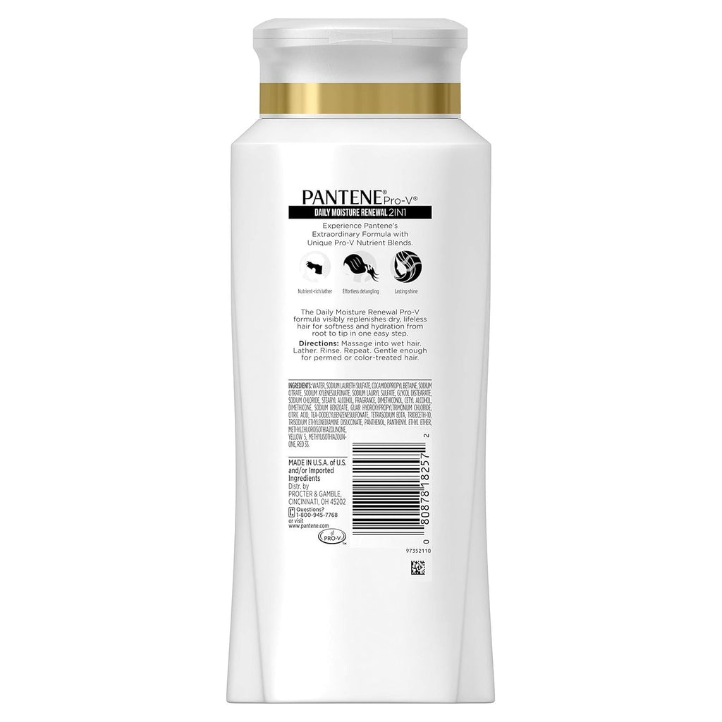 Pantene Pro-v Daily Moisture Renewal 2 In 1 Shampoo & Conditioner - 595 ml
