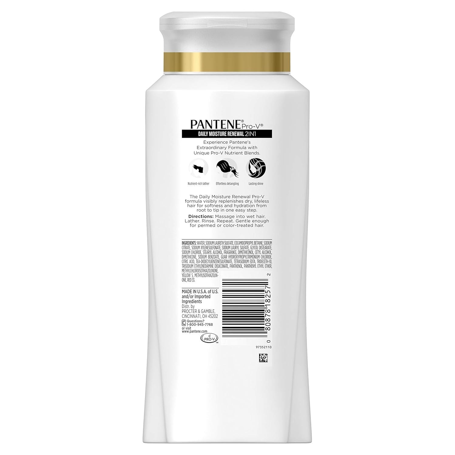 Pantene Pro-v Daily Moisture Renewal 2 In 1 Shampoo & Conditioner - 595 ml