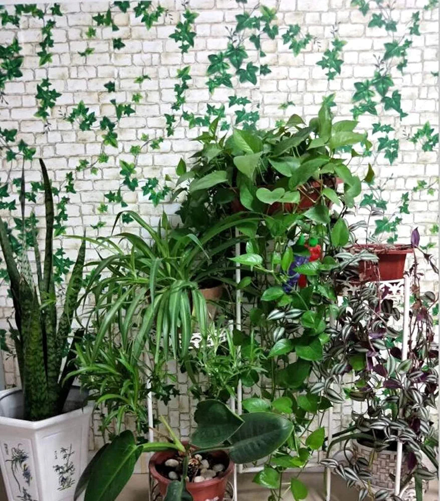 Jaamso Royals White Brick Stone Wall Papers for Home Brick Wallpaper 200cm X 45cm Multicolour 200CM