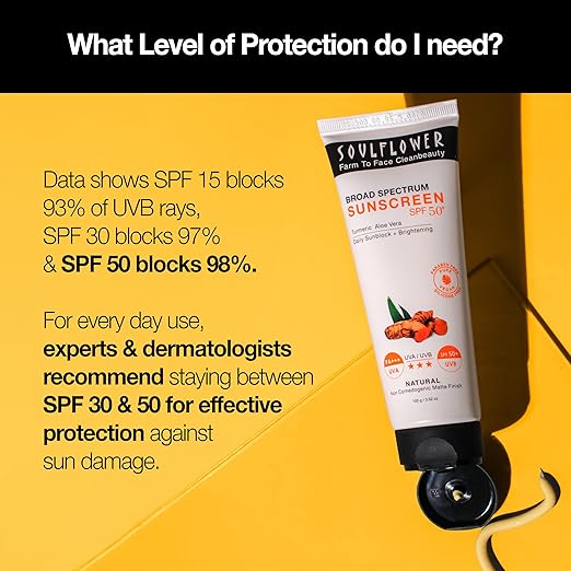 Soulflower Sunscreen Cream SPF 50+ PA++++ - 100 gms