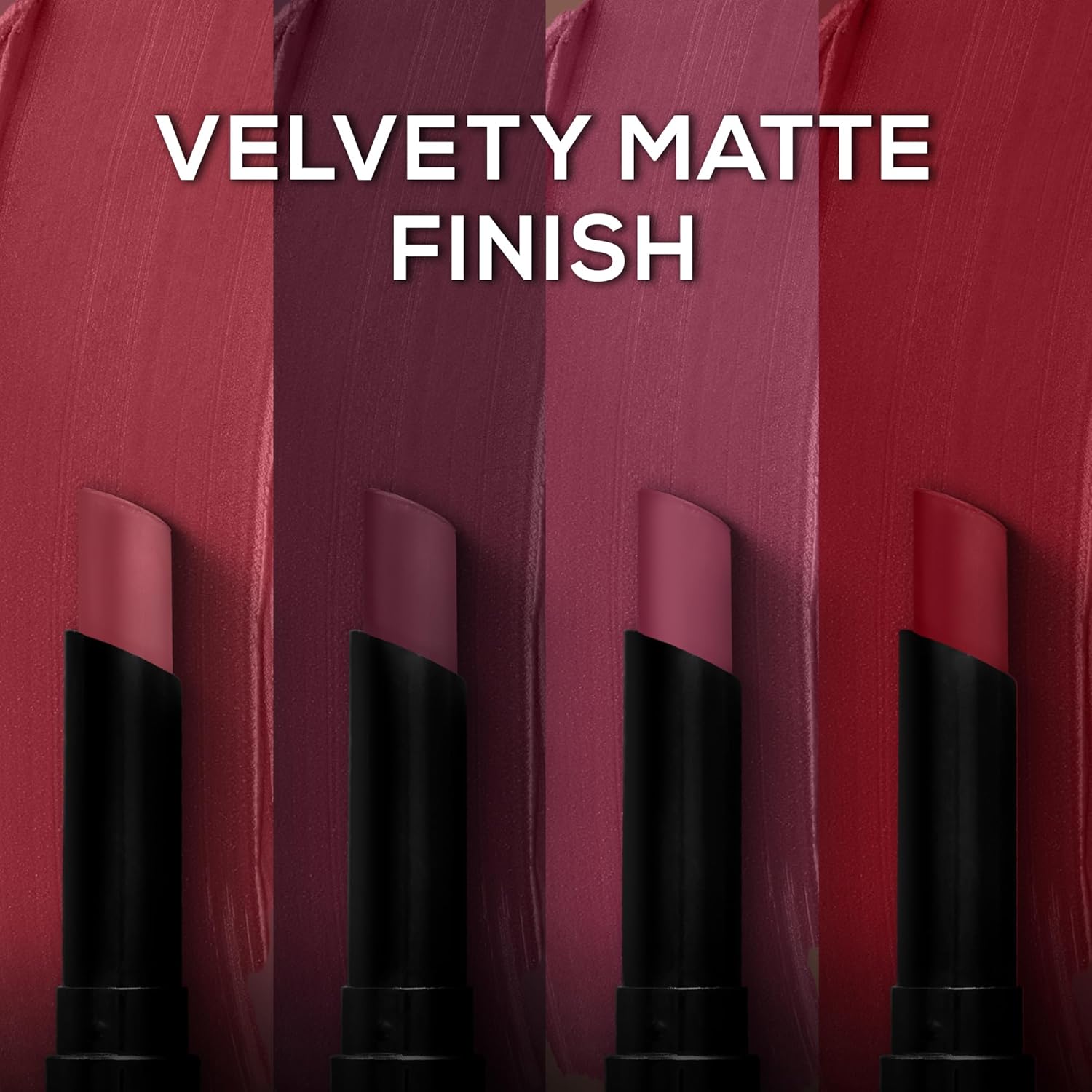 RENEE Very Matte Pack of 4 Matte Lipsticks - Berries, Intense Color Pay Off, Full Coverage, Long Lasting & Weightless, Easy Glide Formula With Velvety Finish, Suitable for All Occasion & Gifting