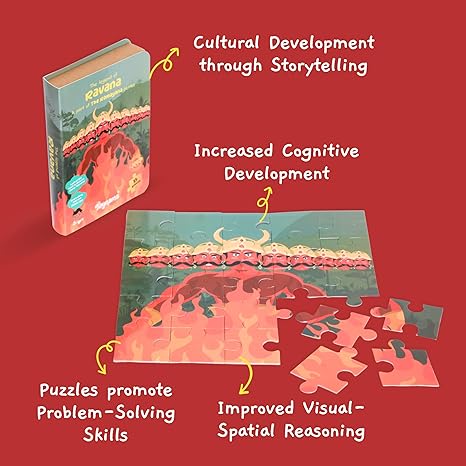 Toynama Educational Toys for Kids - Raavan 25 Pcs Jigsaw Puzzles Ages 2+ Cultural Interactive