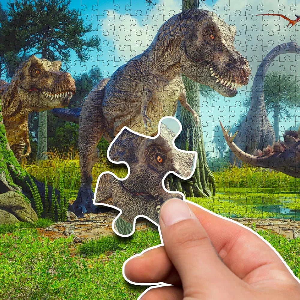 Hello Friend Dinosaur Jigsaw Puzzles 500-Piece for Kids and Childrens – Wild Animal, Gifts, Fun and Creative Game - Ages 6+