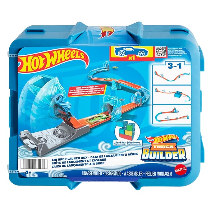 Hot Wheels Track Set Blue Deluxe Track Builder