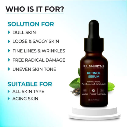 Dr.Sakhiya 2% Retinol Face Serum Anti-Aging & Skin Renewal Formula