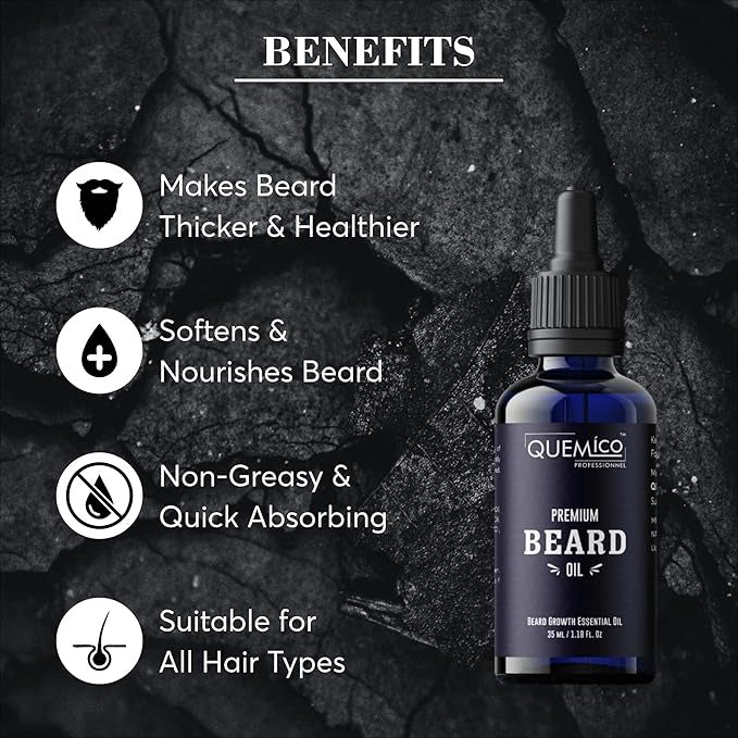 Quemico Professionnel Premium Beard Oil For Men - 35 ml