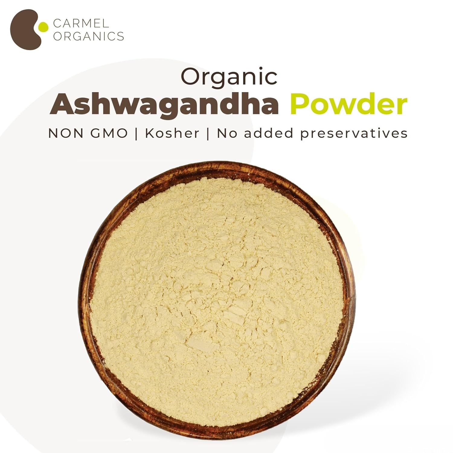 Carmel Organics Ashwagandha Root Powder - 227 Grams