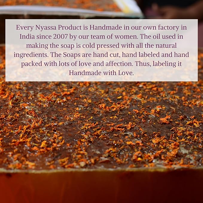 Nyassa Violet Petals & Jasmine Natural Bathing Soap - 150 Gms
