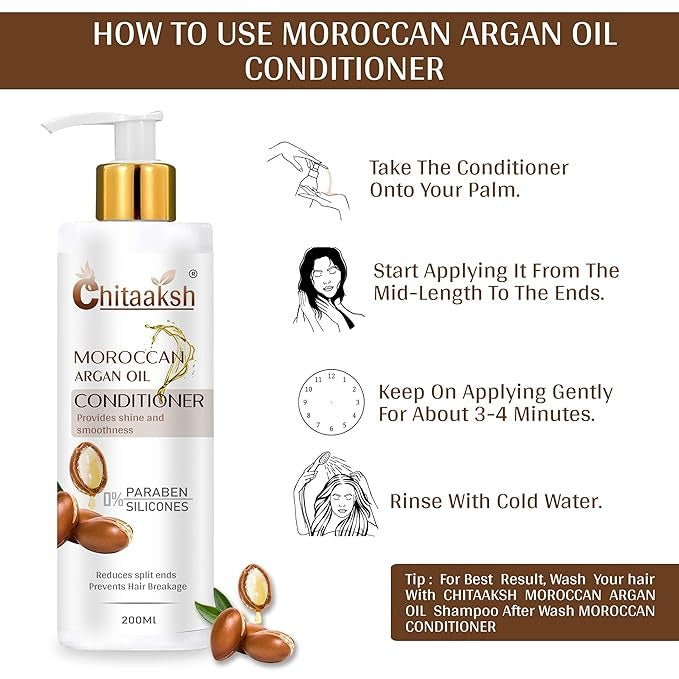 Chitaaksh Moroccan Argan Conditioner - 200 ml